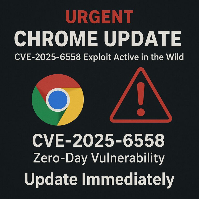 Urgent Chrome Update: CVE-2025-6558