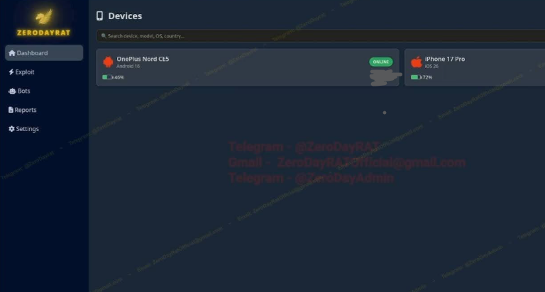 ZERODAYRAT cross-platform reach