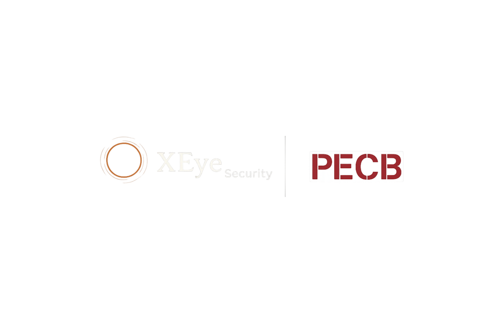 xeye security and pecb partnership logo